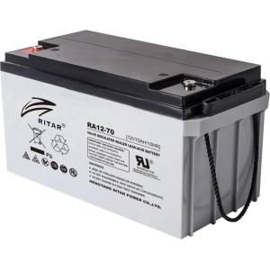 Ritar Оловна батерия RITAR, (RA12-70) AGM, 12V, 70 Ah, 350 /167 /182 mm, Терминал F11(M6) (RITAR-RA12-70) - zettabytex