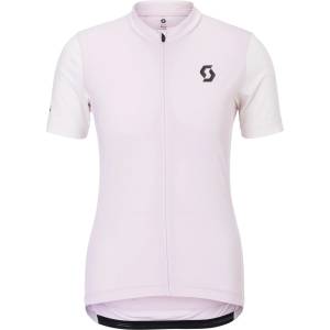 Scott Дамска фланелка с къс ръкав за колоездене Scott Women's Jersey Endurance S/S Cycling jersey - Bliss Pink / Cotton White (156-2863-0114)