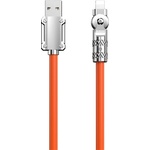 Dudao Xiaomi Redmi Note 17 / iPhone 14 Plus / iPhone 14 Pro Max DUDAO L24AL USB-Lightning кабел за данни, 100 см, ОРАНЖЕВ (GP-193549)