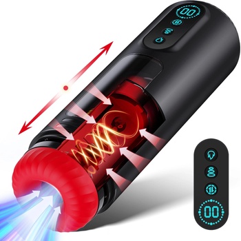 SuperLove Warm Pussy Automatic Masturbator with Vibrating, Sucking, Thrusting & Heating Functions