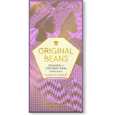 Original Beans Femmes de Virunga 55% mléčná Bio 70 g