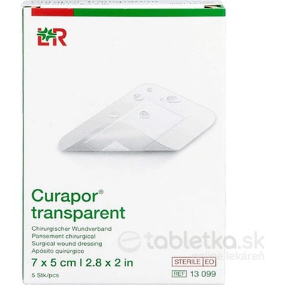 Curapor Transparent steril.7 x 5 cm/5 ks