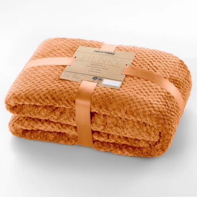 DecoKing Deka z mikrovlákna Henry tehlovo červená 150x200