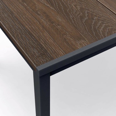 Keter Porto 200 walnut black steel