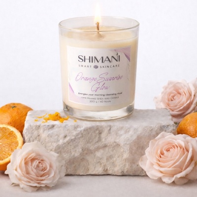 SHIMANI Луксозна ароматна свещ Портокал SHIMANI Orange Sunrise Glow (7159)
