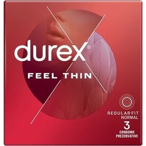  Презервативи, ултра тънки, 3 броя - Durex Ultra Thin (DUREX01011)