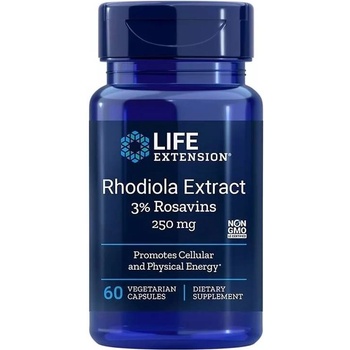 Life Extension Rhodiola Extract, 250 mg, 60 веге капсули, Life Extension