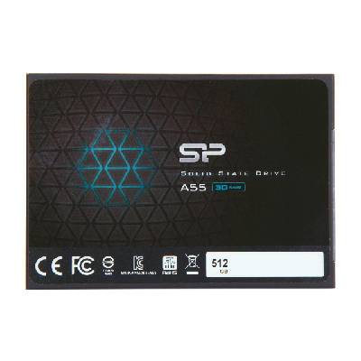 Solid State Drive (SSD) SILICON POWER A55, 2.5", 512 GB, SATA3 3D NAND flash (А55)