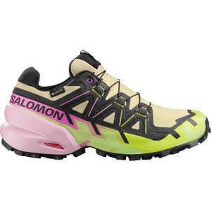 Salomon Дамски маратонки Salomon Women's Speedcross 6 Gore-Tex Trail running shoes - Bog / Dawn Pink / Acid Lime - размер 36 (EU) (123-0974-1611)