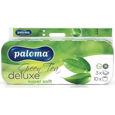 PALOMA DELUXE GREEN TEA 3 vrstvý bílý 150 útržků 10 ks