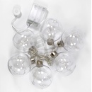 Solight sada LED vianočných gulí s hviezdami veľ. 8cm 6ks 30LED časovač tester 3xAA USB