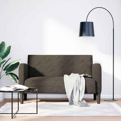 vidaXL Loveseat Sofa 110 cm umělá kůže tmavě šedá
