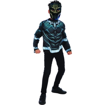 Image 1 of Rubies Детско горнище и маска Black Panther Размер - деца: S: 104 см