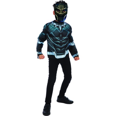 Rubies Детско горнище и маска Black Panther Размер - деца: S: 104 см