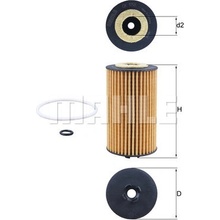 Olejový filter MAHLE ORIGINAL OX 1058D (OX1058D)