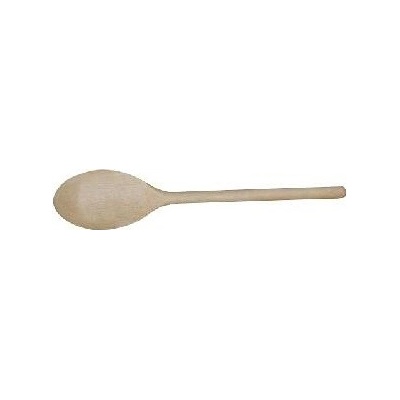 vařečka oválná 25cm dřev.