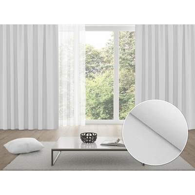 Biante Zatemňovací záves Blackout BKU-112 Dymovo biely- šírka 140 cm 140x180 cm