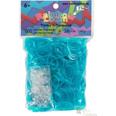 Rainbow Loom náhradní gumičky tyrkysové 600 ks – Zboží Mobilmania