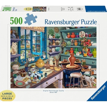 Ravensburger Пъзел Ravensburger от 500 XXL части - Студио за грънчарство (12001357)