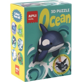 APLI 3D пъзел Apli Kids - Ocean, косатка с поставка (19950)