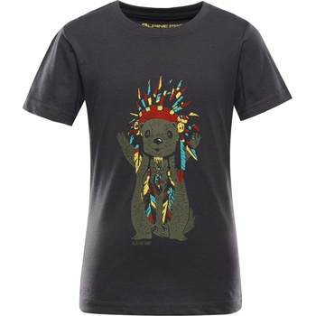 Alpine Pro Детска тениска от органичен памук ALPINE PRO ECOMO 3 obsidian вариант pa ALPINE PRO | Siv | Момчешки | 92-98