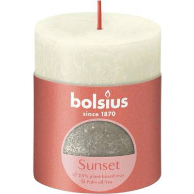 Bolsius Rustikální perleťová šampaň 8 cm
