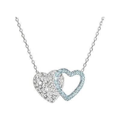 Evolution Group Stříbrný náhrdelník se Swarovski krystaly 32079.1 aqua