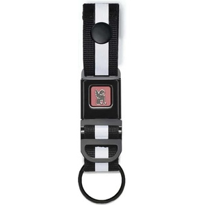 CHROME Mini buckle key ring - Clear (Black)