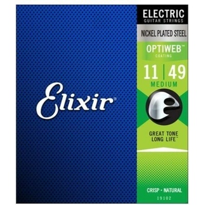 Elixir Nickel Plated Steel with OPTIWEB Coating – Medium