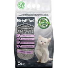 Kittymax hrudkující bezprašný bílý bentonit Lavender 5 l