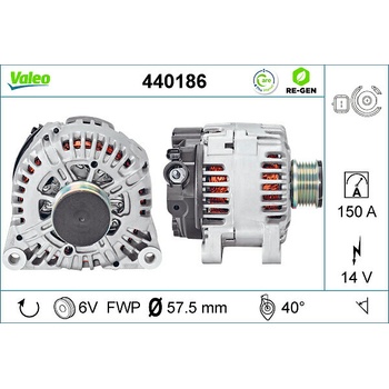 VALEO Alternátor 440186