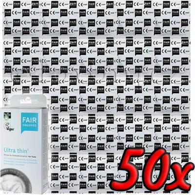Fair Squared Ultra Thin - Fair Trade Vegan Condoms 50 pack
