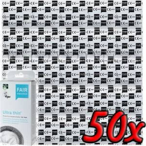 Fair Squared Ultra Thin - Fair Trade Vegan Condoms 50 pack