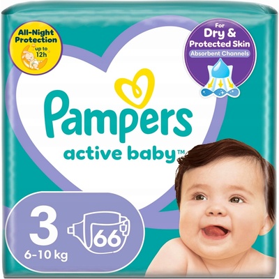 Pampers Active Baby 3 66 ks