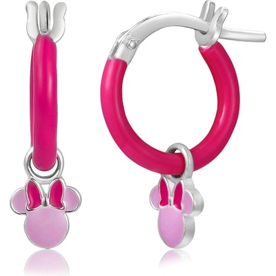 Disney strieborné kruhy s príveskami Minnie Mini ES00112SL.CS