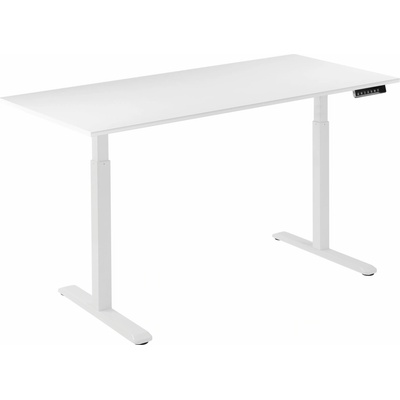 AlzaErgo Table ET2 biely + doska 140 × 80 cm lamino biela