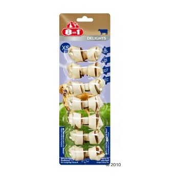 8in1 8in1 Delights Beef XS - Лакомство, кокали от говеждо месо за кучета от малки породи