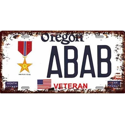 Ceduľa Oregon Abab Veteran