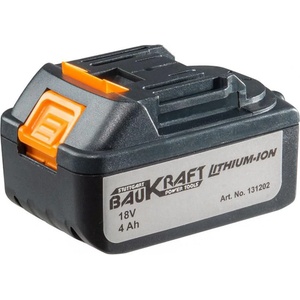 BAUKRAFT Акумулаторна батерия BAUKRAFT 18V, 4Ah - за машини от 18V серията (131202)