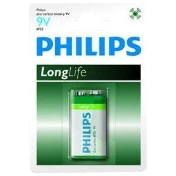 Philips Батерия philips longlife, 9v, 6f22 (6f22l1b/10)