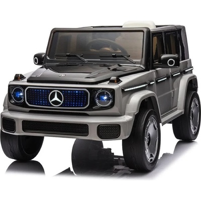 ROLLZONE Mercedes Benz EQG 12V - Детски акумулаторен джип, Черен, EVA гуми (JJ2088-grey)