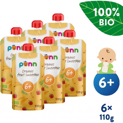 Salvest Põnn BIO Ovocné smoothie s ananasem 6 x 110 g