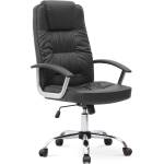 TopMebel Офис стол Arial TopMebel от PU кожа в черен цвят 62x63x112/122cm