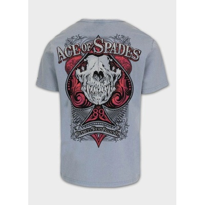PitBull West Coast triko Ace Of Spades 190 Denim Washed modré