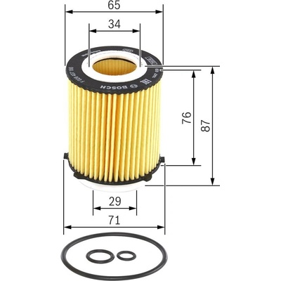 Olejový filter BOSCH F 026 407 166