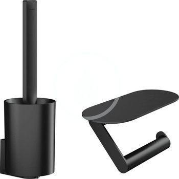 Hansgrohe WallStoris Set doplnkov na WC matná čierna 27969670