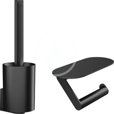 Hansgrohe WallStoris Set doplnkov na WC matná čierna 27969670