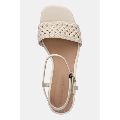 Tommy Hilfiger Сандали Tommy Hilfiger CROCHET LTHR KITTEN SANDAL (FW0FW08587)
