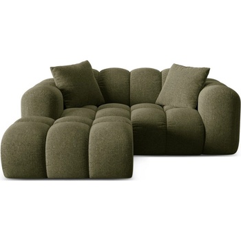 Cosmopolitan Design Зелен шенилов ъглов диван (ляв ъгъл) Treno - Cosmopolitan Design (COS_LC_S_214_F1_TRENO4)