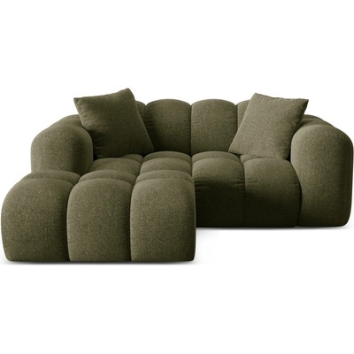 Cosmopolitan Design Зелен шенилов ъглов диван (ляв ъгъл) Treno - Cosmopolitan Design (COS_LC_S_214_F1_TRENO4)